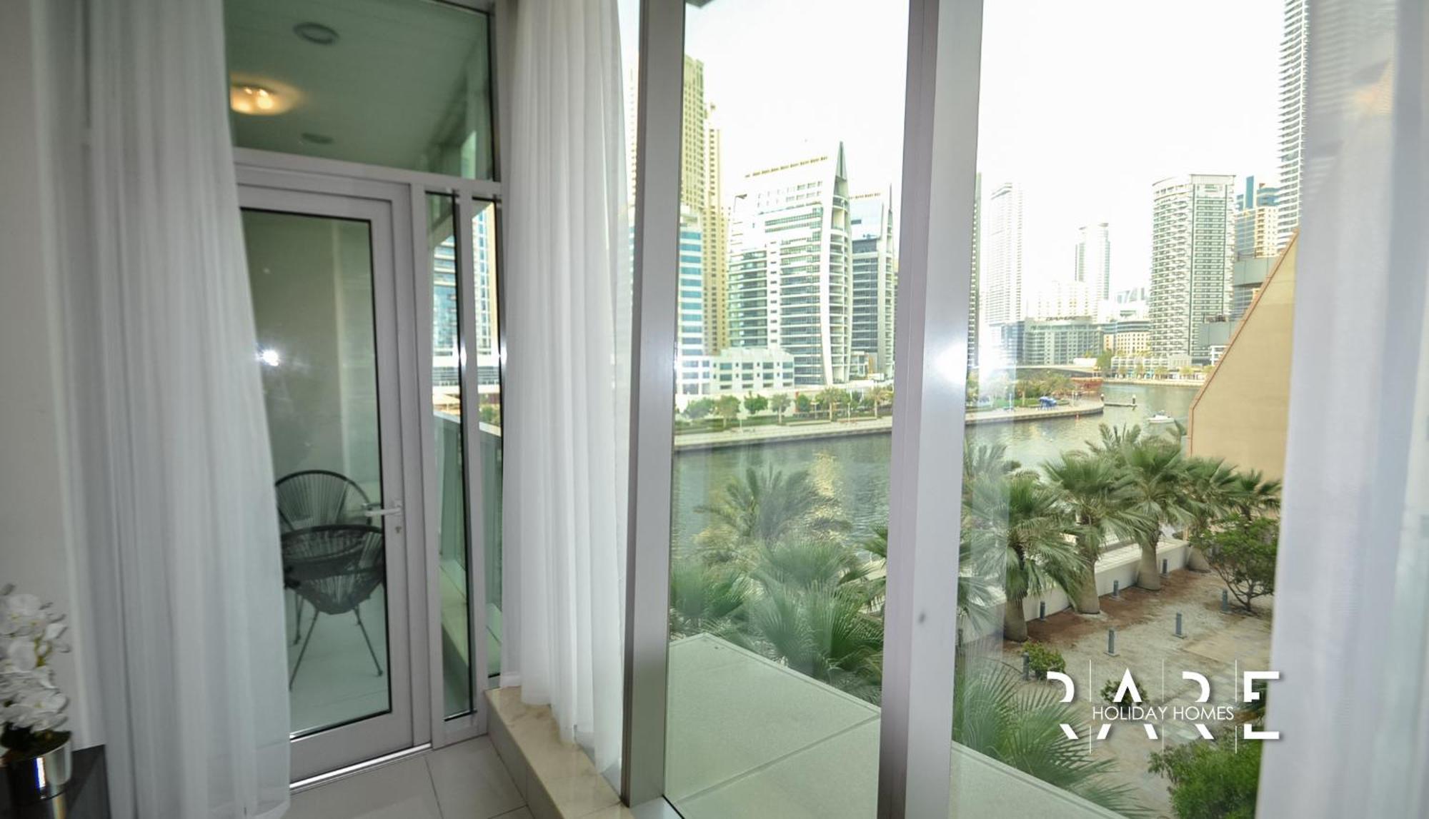 Rare Holiday Homes - Full Marina View - Panoramic Tower - Dubai Marina - R204 מראה חיצוני תמונה