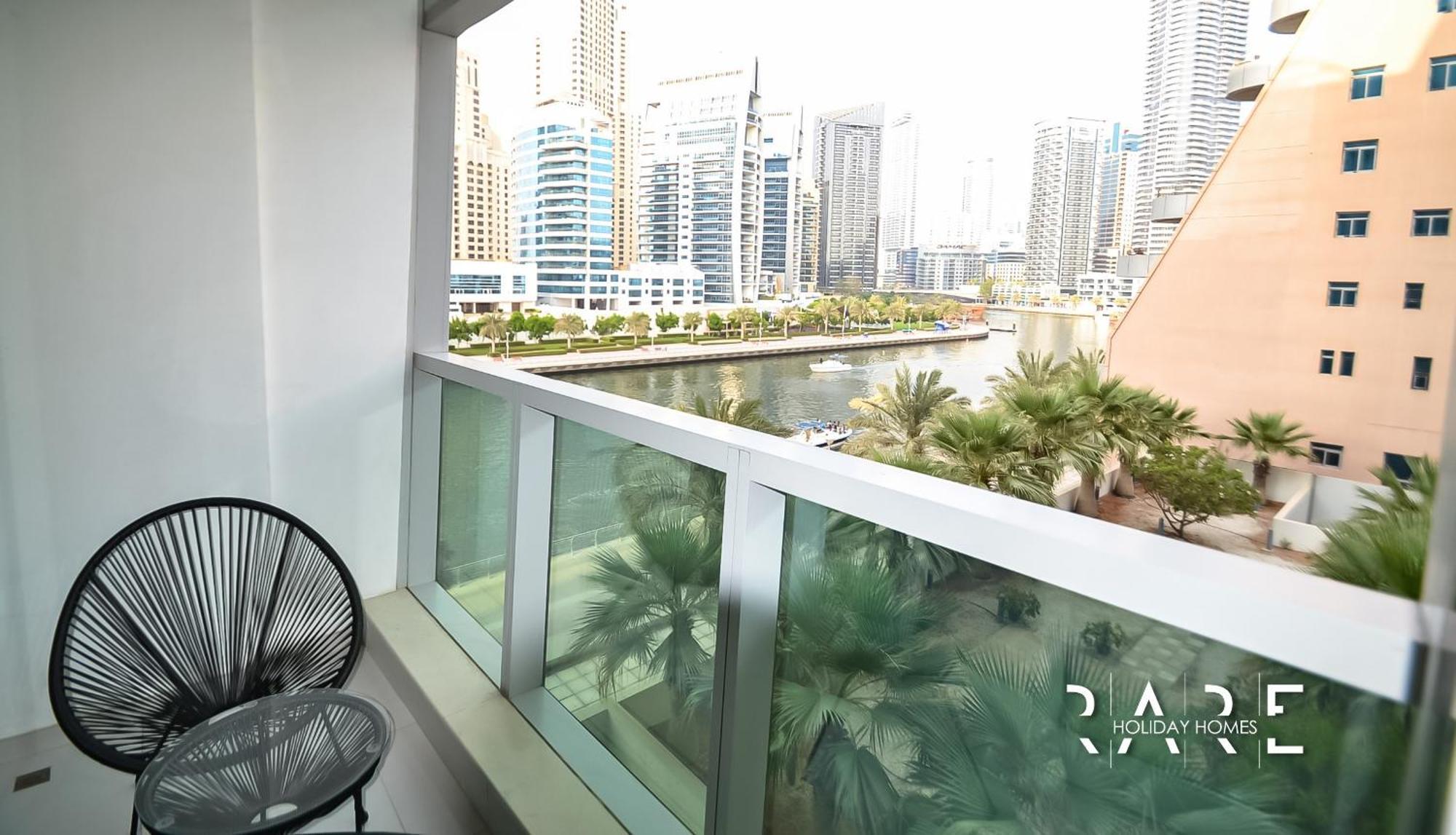 Rare Holiday Homes - Full Marina View - Panoramic Tower - Dubai Marina - R204 מראה חיצוני תמונה